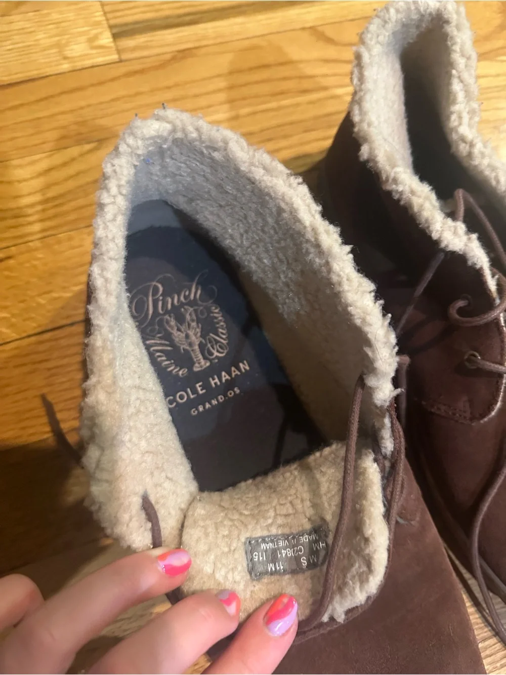Cole Haan up shearling offers